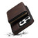iPhone 13 Pro Max Denior D26 Skin Feel MagSafe Zipper Bag Leather Phone Case - Coffee