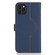 ForiPhone 13 Pro Max / 12 Pro Max Genuine Leather Card Wallet MagSafe Phone Case - Litchi Dark Blue