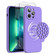 iPhone 13 Pro Max Silicone Suction Cup MagSafe Phone Case with Screen Film - Purple