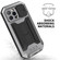 iPhone 13 Pro Max R-JUST Sliding Camera Shockproof Life Waterproof Dust-proof Metal + Silicone Protective Case with Holder - Silver