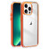 iPhone 13 Pro Acrylic Hybrid TPU 3-in-1 Airbag Shockproof Phone Case - Orange