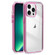 iPhone 13 Pro Acrylic Hybrid TPU 3-in-1 Airbag Shockproof Phone Case - Pink