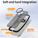 iPhone 13 Pro Acrylic Skin Feel Corrugated Phone Case - Black