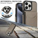 iPhone 13 Pro AwQuer Vertical Flip Card Bag Holder Leather Phone Case - Grey
