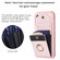 iPhone 13 Pro BF29 Organ Card Bag Ring Holder Phone Case - Pink