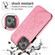 iPhone 13 Pro Butterflies Flowers Double Buckle PU + TPU Protective Case with Holder & Card Slots & Photo Frame - Pink