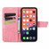 iPhone 13 Pro Butterfly Love Flower Embossed Horizontal Flip Leather Case with Bracket / Card Slot / Wallet / Lanyard - Pink