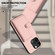 iPhone 13 Pro Button Card Bag RFID Anti-theft Phone Case - Pink