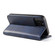 iPhone 13 Pro Calf Texture Magnetic Horizontal Flip Leather Case with Holder & Card Slots & Wallet - Blue