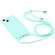 iPhone 13 Pro Candy Colors TPU Protective Case with Lanyard - Mint Green