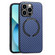 iPhone 13 Pro Carbon Fiber Texture MagSafe Magnetic Phone Case - Blue