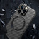 iPhone 13 Pro Carbon Fiber Texture MagSafe Magnetic Phone Case - Blue