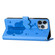 iPhone 13 Pro Cartoon Elephant Embossed Leather Phone Case - Blue