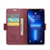 iPhone 13 Pro CaseMe 023 Butterfly Buckle Litchi Texture RFID Anti-theft Leather Phone Case - Wine Red