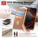 iPhone 13 Pro CaseNeo Finger Grip Strap MagSafe Leather Phone Case - Brown