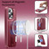 iPhone 13 Pro CaseNeo Finger Grip Strap MagSafe Leather Phone Case - Red