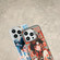 iPhone 13 Pro Chinese Ancient Style Electroplated Lens Ring PC Hybrid TPU Phone Case - Blue Eyed Boy