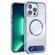 iPhone 13 Pro Clear PC Hybrid TPU MagSafe Phone Case with Holder - Blue