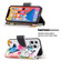 iPhone 13 Pro Colored Drawing Pattern Zipper Horizontal Flip Leather Case with Holder & Card Slots & Wallet - Two Butterflies