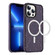 iPhone 13 Pro Colorful Ink-splash Magsafe PC Hybrid TPU Phone Case - Purple