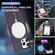 iPhone 13 Pro Colorful Ink-splash Magsafe PC Hybrid TPU Phone Case - Purple