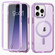 iPhone 13 Pro Colorful MagSafe Magnetic PC Hybrid TPU Phone Case - Light Purple