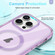 iPhone 13 Pro Colorful MagSafe Magnetic PC Hybrid TPU Phone Case - Light Purple