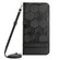iPhone 13 Pro Crossbody Football Texture Magnetic PU Phone Case - Black