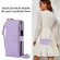 iPhone 13 Pro Crossbody Ring Multifunctional Wallet Leather Phone Case - Purple