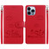 iPhone 13 Pro Cute Cats RFID Leather Phone Case - Red