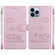 iPhone 13 Pro Cute Cats RFID Leather Phone Case - Rose Gold