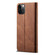 iPhone 13 Pro Denim Texture Casual Style Horizontal Flip Leather Case with Holder & Card Slots & Wallet - Brown