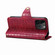 iPhone 13 Pro Denior Crocodile Texture Oil Edge Leather Phone Case - Rose Red