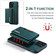 iPhone 13 Pro DG.MING M2 Series 3-Fold Card Bag Shockproof Case with Wallet & Holder Function - Green