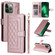 iPhone 13 Pro Diamond Lattice Leather Flip Phone Case - Rose Gold