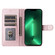 iPhone 13 Pro Diamond Lattice Leather Flip Phone Case - Rose Gold