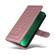 iPhone 13 Pro Diamond Lattice Leather Flip Phone Case - Rose Gold