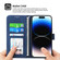 iPhone 13 Pro Dierfeng Dream Line TPU + PU Leather Phone Case - Blue