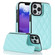 iPhone 13 Pro Double Buckle Rhombic PU Leather Phone Case - Blue