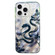 iPhone 13 Pro Double Layer IMD Pattern TPU Phone Case - New Chinese Floral Snake Black