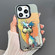 iPhone 13 Pro Dual-sided IMD Animal Graffiti TPU + PC Phone Case - Furious Dog