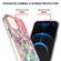 iPhone 13 Pro Electroplating Pattern IMD TPU Shockproof Case with Rhinestone Ring Holder - Colorful Scales