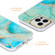 iPhone 13 Pro Electroplating Shell Texture Marble Phone Case - Purple White B7