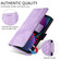 iPhone 13 Pro Embossed Rhombus Starry Leather Phone Case - Purple