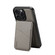 iPhone 13 Pro ESEBLE E3 Plain Texture Card Slots MagSafe RFID Leather Case - Grey
