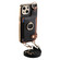 iPhone 13 Pro Fashion Ring Card Bag Phone Case with Hang Loop - Black