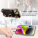 iPhone 13 Pro Fashion Ring Card Bag Phone Case with Hang Loop - Black