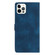 iPhone 13 Pro Flower Butterfly Embossing Pattern Leather Phone Case - Blue