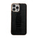 iPhone 13 Pro Genuine Leather Pinshang Series Nano Electroplating Phone Case - Black