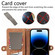iPhone 13 Pro Geometric Zipper Wallet Side Buckle Leather Phone Case with Crossbody Lanyard - Brown